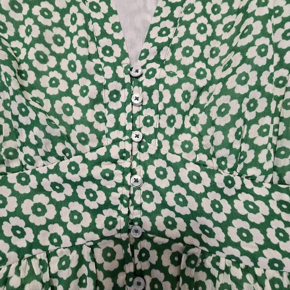 BODEN Elsa Floral Print Midi Dress Green Primrose Women's 14 Cottagecore NWOT - Picture 12 of 12